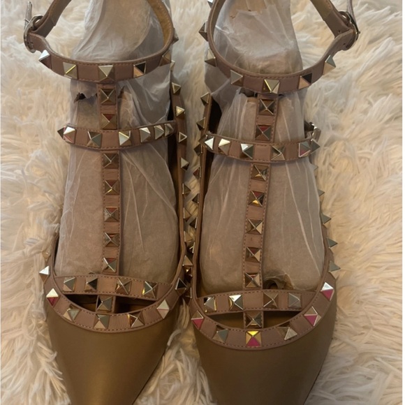 Valentino Rock stud Leather Flats - Picture 5 of 10